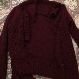 Maroon and cardigan from American eagle